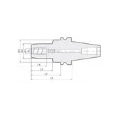 GP BT40A With Adjustable Axial Length  BGPBT40AHY06090M   BGPBT40AHY14140M - Big-tools Industrial Supply Tools for Metal Cutting